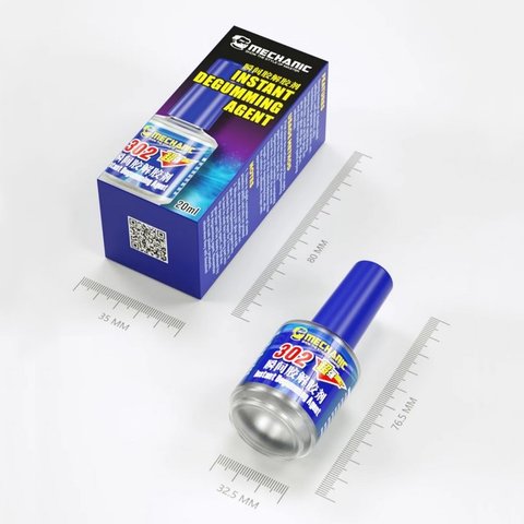 Очисник Mechanic MCN-302, змиває суперклей, 20 мл Прев'ю 1
