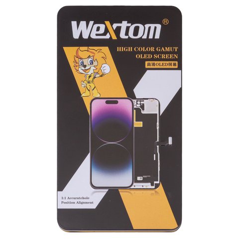 Дисплей Wextom для iPhone 13, чорний, з рамкою, High Copy, без помилки, (OLED) soft, diagnosable Прев'ю 2