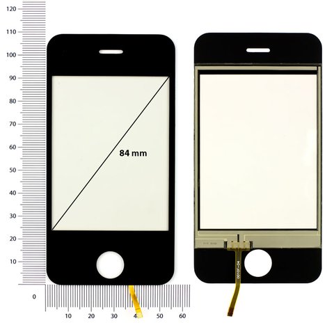Сенсорный экран для China-iPhone 4, 4s, 87 мм, тип 1, (110*57мм), (72*49мм), #0010F-04 Превью 1