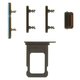 Housing compatible with iPhone 12 Pro Max, (gray, with SIM card holders, with side buttons, graphite) Preview 1