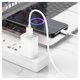 Cable USB Hoco X88, USB tipo-A, micro USB tipo-B, 100 cm, 2.4 A, blanco, #6931474783332 Vista previa  1