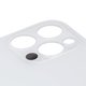 Housing Back Cover compatible with iPhone 12 Pro, (white, silver, no need to remove the camera glass, Original (PRC), big hole, silver) Preview 1