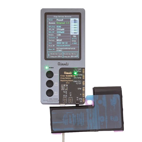 Battery compatible with iPhone X, (Li-ion, 3.81 V, 3216 mAh, High Capacity, original IC) #616-00347 Preview 1