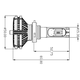 Car LED Headlamp Kit UP-X3HL-9006W(HB4) (6000 lm) Preview 1