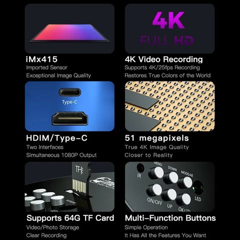 Cámara ocular Mechanic MOS-4K, para microscopio Vista previa  3