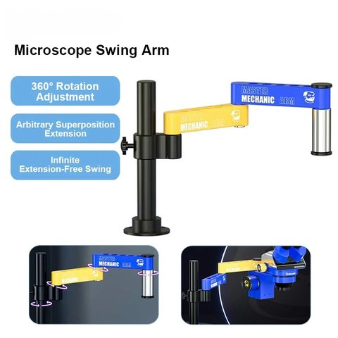 Pie para microscopio Mechanic M3, 360° Vista previa  1