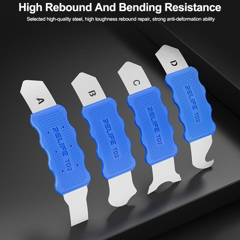 Espátula RELIFE TD2-B, para desensamblar dispositivos móviles, metal Vista previa  3