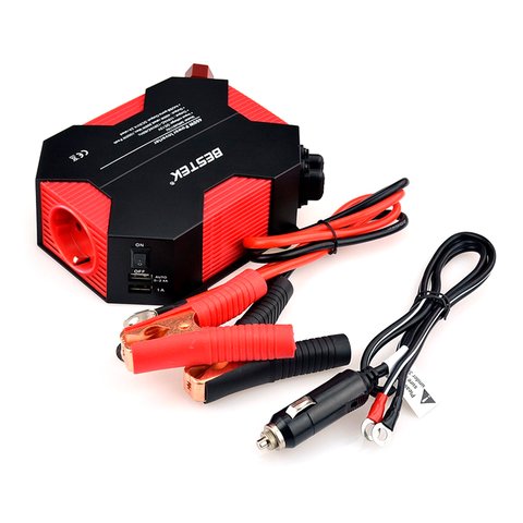 Автомобільний перетворювач напруги 12 В - 220 В/50 Гц (400 Вт) Прев'ю 1