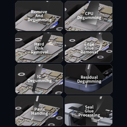 Набір скальпелів Mechanic KH-001, для мікросхем, 8 in 1 Прев'ю 2