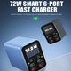 Мережевий зарядний пристрій RELIFE Q4, 72 Вт, Quick Charge, Power Delivery (PD), 6 портів Прев'ю 1