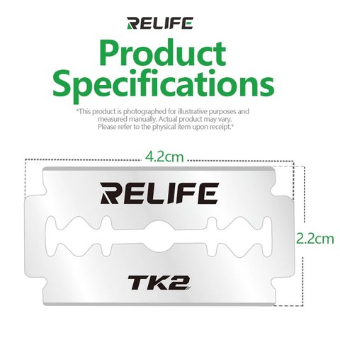 Лезвие для удаления клея RELIFE TK2, 10 шт. Превью 2