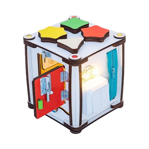 Бізіборд GoodPlay Кубик для розвитку з підсвіткою (17×17×18) Прев'ю 1